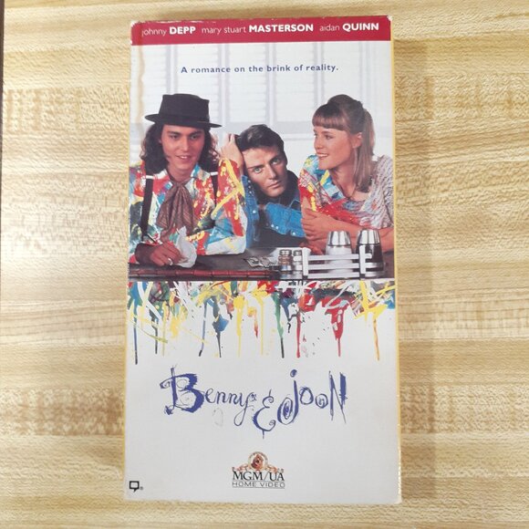 mgm Other - Benny and Joon 1993 VHS Johnny Depp Aidan Quinn Cult Classic VTG 90s Rom Comedy